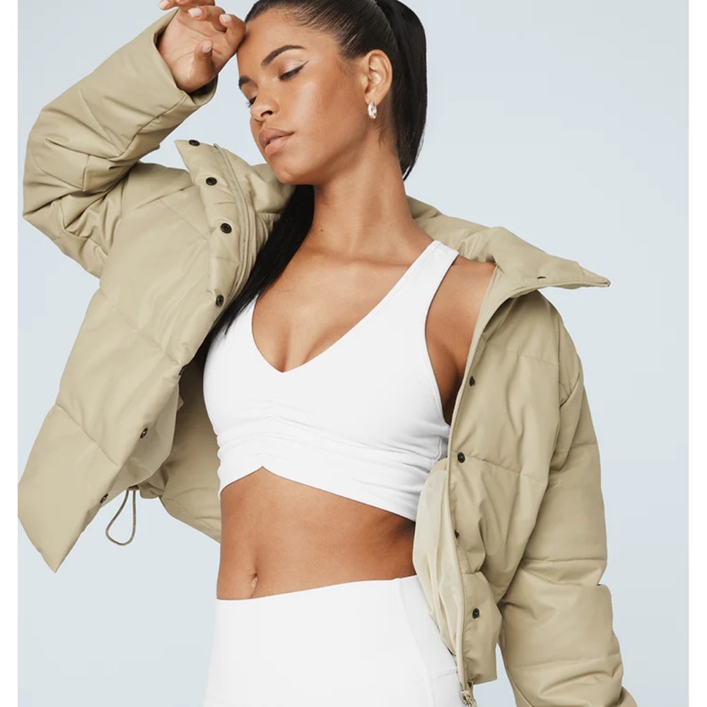 ALO faux leather puffer